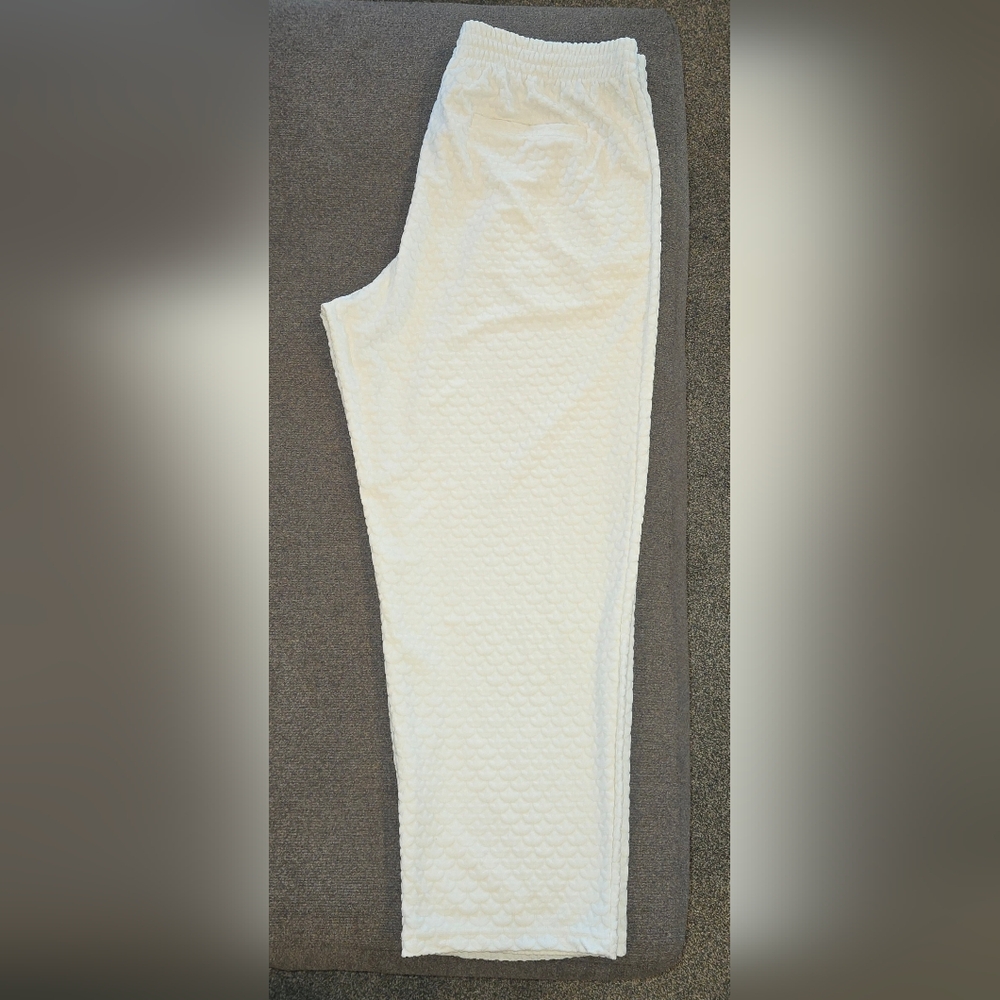 Mens Adidas Textured Monogram Tracksuit White/Blue XL/ Forum Sneaker Combo Sz 12 - Picture 14 of 17